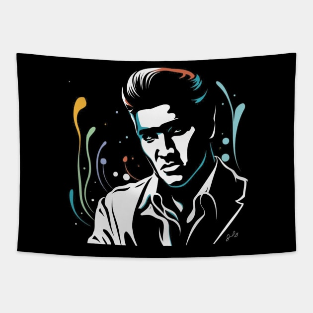 Elvis Presley Tapestry by Aldrvnd