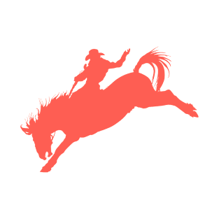 Bronco Rider 1: Sunset Orange T-Shirt