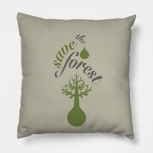 Save the forest - against deforestation Pillow