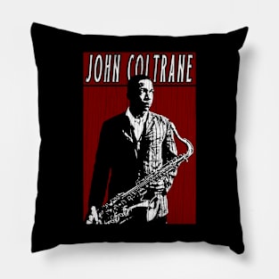 Vintage Retro John Coltrane Pillow