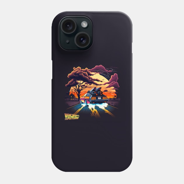 DeLorean - back to the future Phone Case by Buff Geeks Art