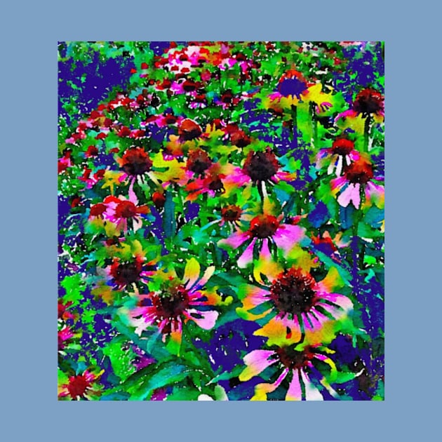 Purple coneflower garden pattern by Dillyzip1202