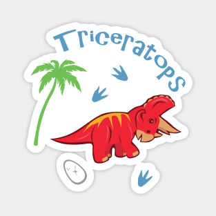 Cute Triceratops Magnet