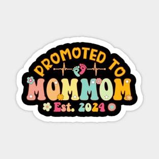 Promoted To Mommom 2024 First Time New Mommom Pregnancy Magnet