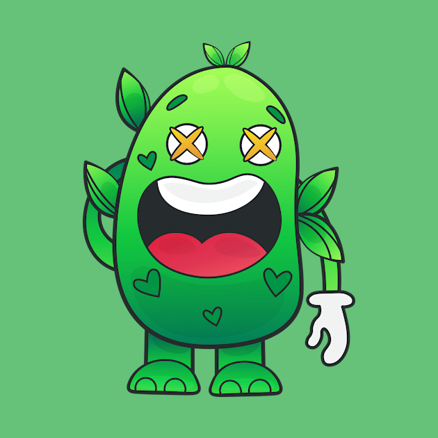 Greeny Doodle Character by BooDoodle