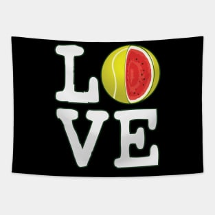 Love Tennis Watermelon Tapestry