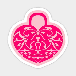 Heart lock Magnet