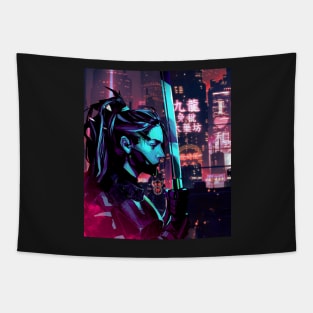 Cyber Assassin Tapestry