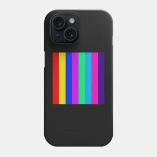 abstract rainbow stripe design Phone Case