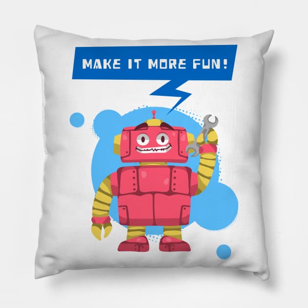 Let learning be the fun Pillow by ForEngineer