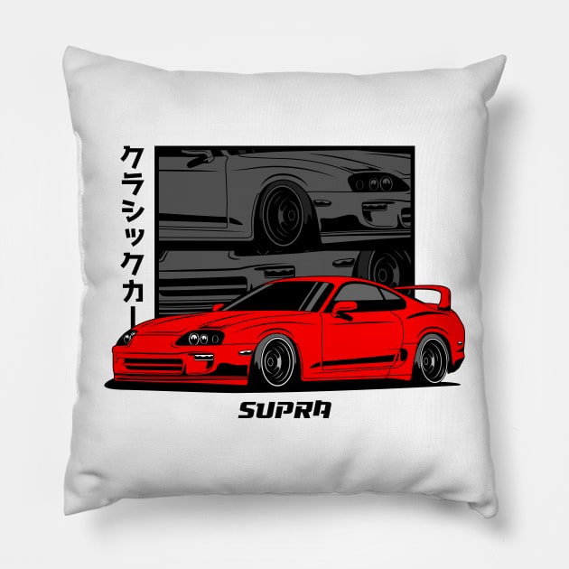 Red Supra JDM Pillow by GoldenTuners