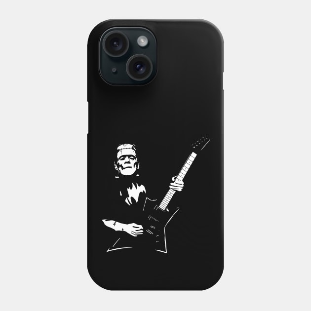 Frankenstein playing electric guitar Phone Case by VinagreShop