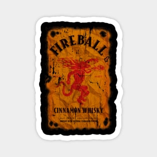 VINTAGE COLOR - FIREBALL WHISKY Magnet