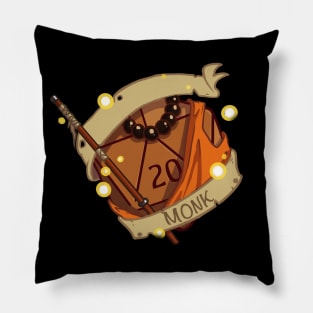 D20 Fantasy Monk Dice Pillow