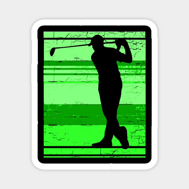 Golf Golfer Magnet by Imutobi