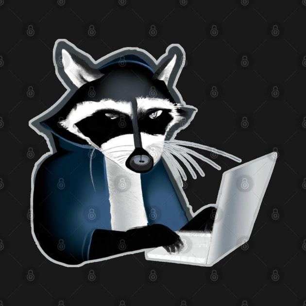 Raccoon Hacker by maxdax