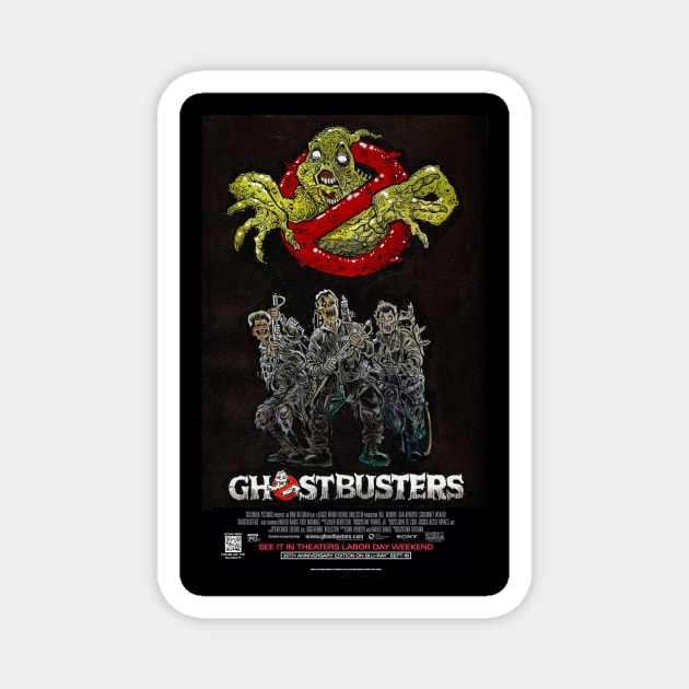 Busting Zombie Ghosts Magnet by rsacchetto