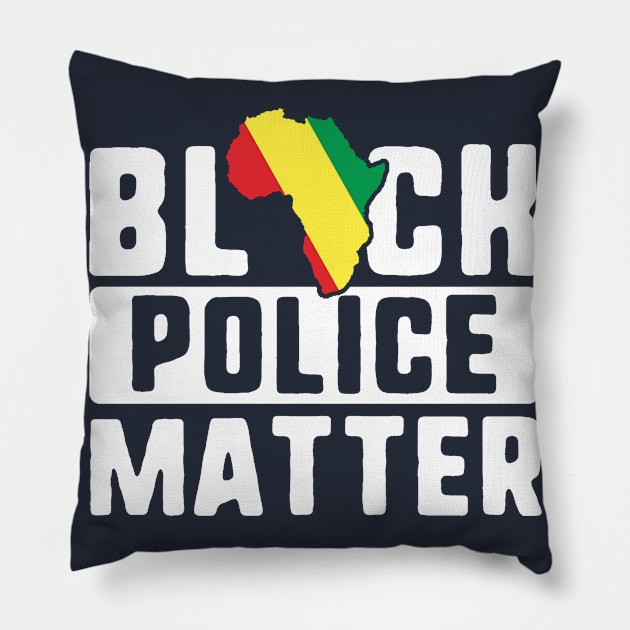 Black Police Matter T-Shirt Africa History Month Lives Gift Pillow by 14thFloorApparel