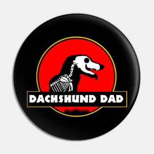 Jurassic Dachshund Dad Pin