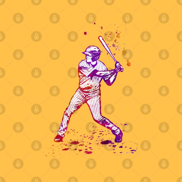 Baseball Batter or Hitter in Launch Position - 04 by SPJE Illustration Photography