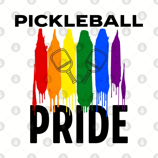 Pickleball Pride LGBTQ Pickleball Gift Pride Month by MalibuSun