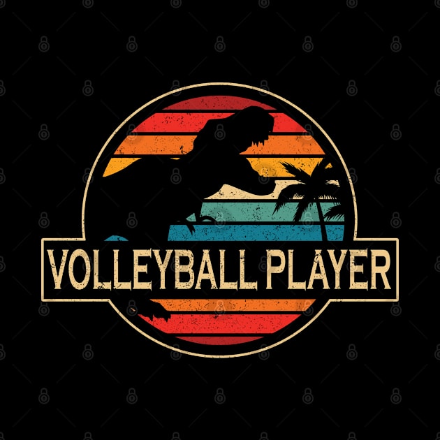 Volleyball Player Dinosaur by SusanFields