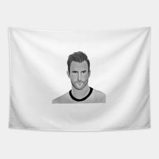 Adam Levine pencil drawing Tapestry