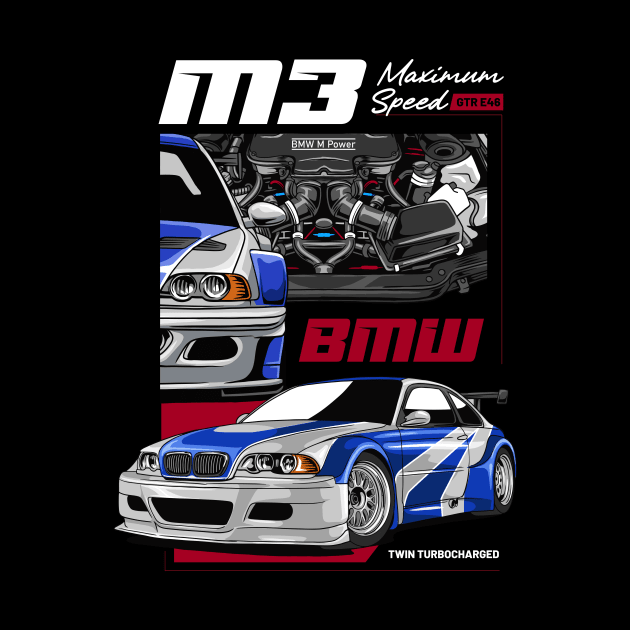 GTR E46 Fan Art by Harrisaputra