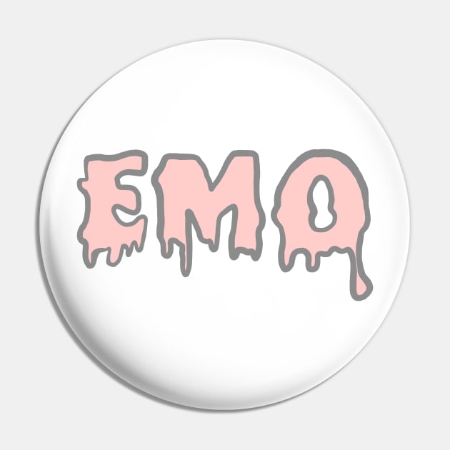 Pink EMO Pin by JuliesDesigns