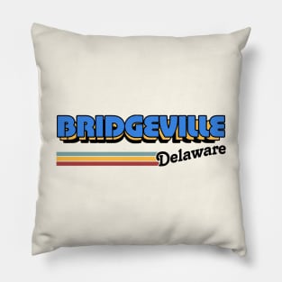 Bridgeville, Delaware / / Retro Style Design Pillow