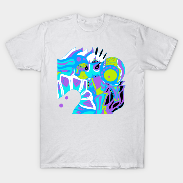 Discover magnet dogu knight in ecopop pattern in ecopop totonac art - Knight - T-Shirt