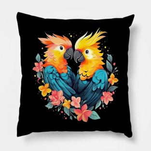 Cockatoo Valentine Day Pillow