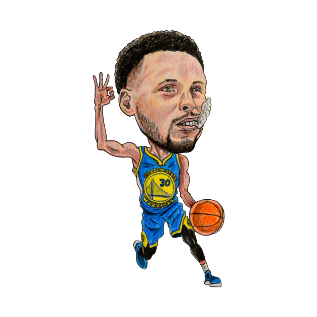 Steph Caricature - Stephen Curry - T-Shirt | TeePublic