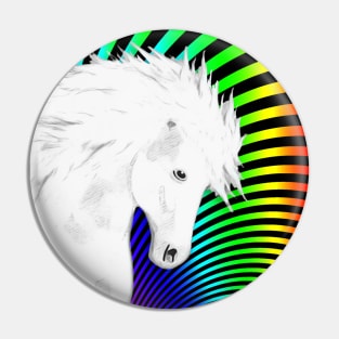 Horse Lovers Magical White Horse Pin