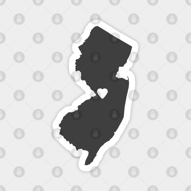 New Jersey Love Magnet by juniperandspruce