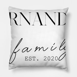 Fernandez Family EST. 2020, Surname, Fernandez Pillow