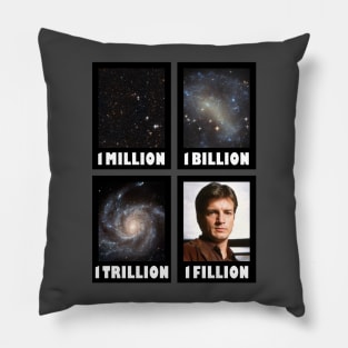 1 Million 1 Billion 1 Trillion 1 Fillion Pillow