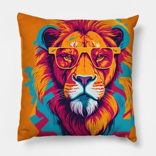 Cool Lion Art Pillow