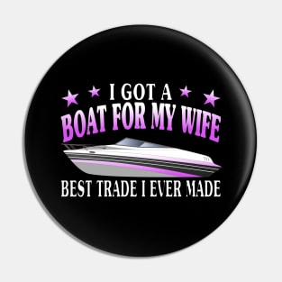 Boat Captain Wife Yacht Boater Motorboat Pin