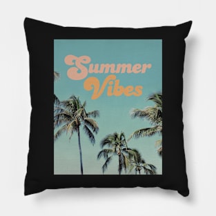 Summer vibes palms Pillow