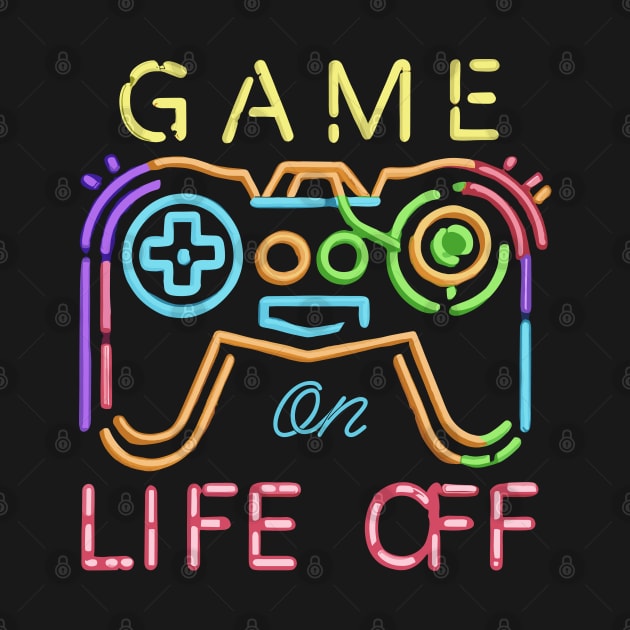 Game On, Life off Neon Strips by XYDstore