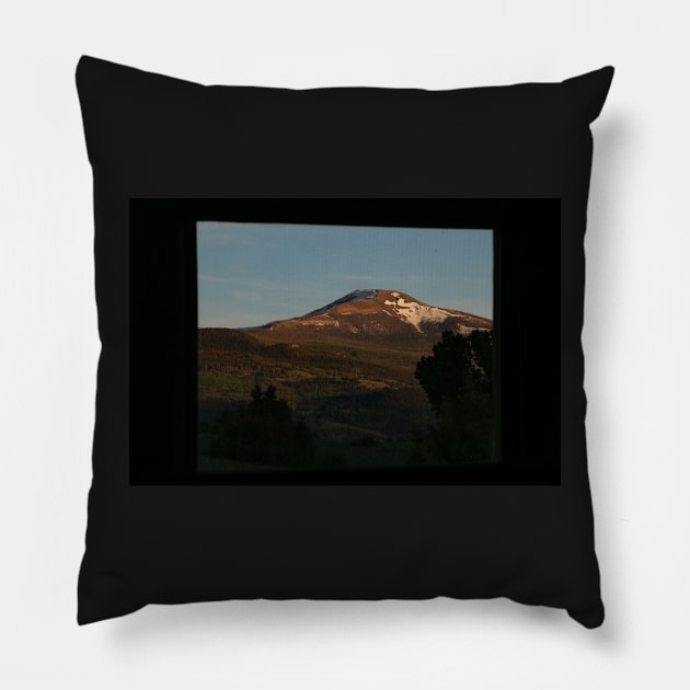 Mountain View Pillow by jonesing