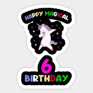 Girl 6th Birthday Party Supplies Stickers Teepublic - girl roblox party in 2019 birthday parties birthday 6th