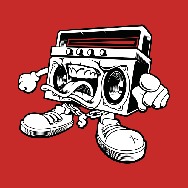 Graffiti boombox - MONO by Sorry Frog