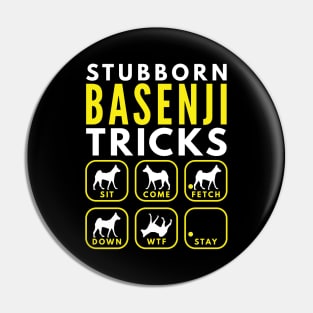 Stubborn Basenji Tricks - Dog Training Pin