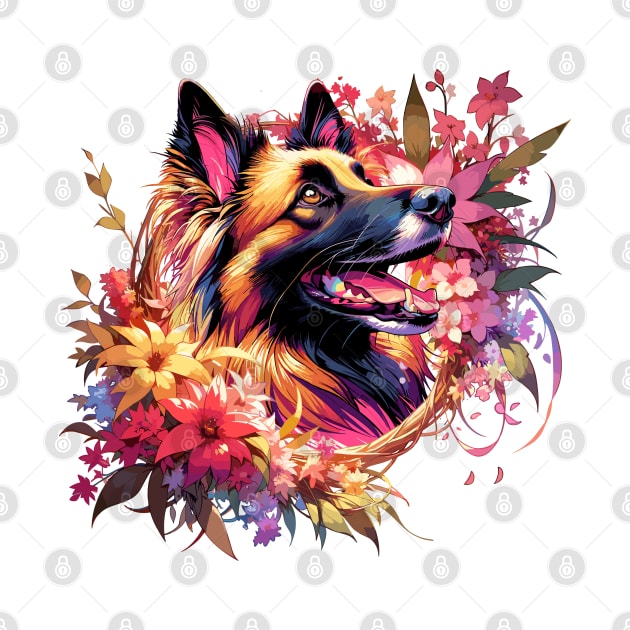 Belgian Tervuren Joyful Mothers Day Dog Mom Gift by ArtRUs