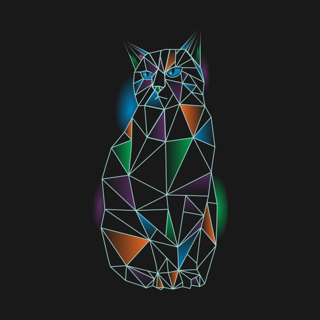 Polygonal cat by Piercek25