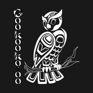 Owl (Gookooko'oo) White Night T-Shirt