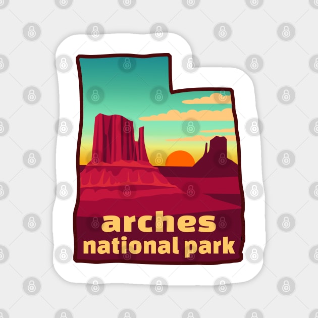 Arches National Park Utah Magnet by heybert00