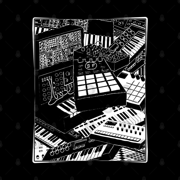 Synthesizer Art for Electronic Musician by Mewzeek_T